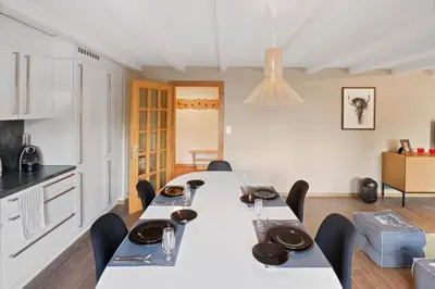 Küche/Küchenzeile in der Unterkunft Magnifique appartement au coeur des 4 Vallées