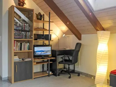 Die Bibliothek in der Ferienwohnung