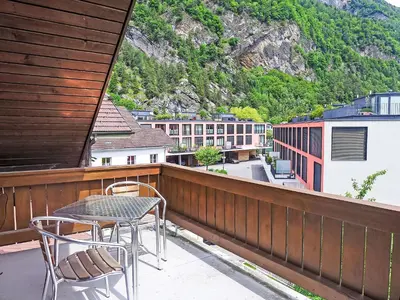 Ein allgemeiner Bergblick oder ein Berglick von der Ferienwohnung aus