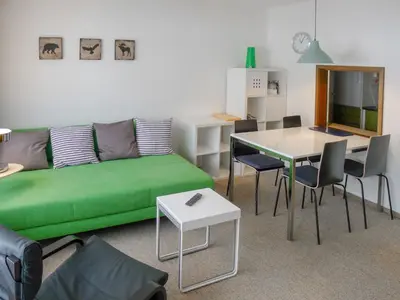 Ein Sitzbereich in der Unterkunft Apartment Ringstrasse Apt 125 by Interhome
