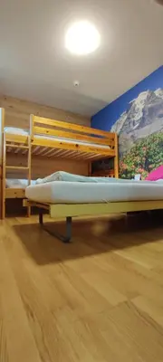Ein Bett oder Betten in einem Zimmer der Unterkunft Hotel Sonnenberg