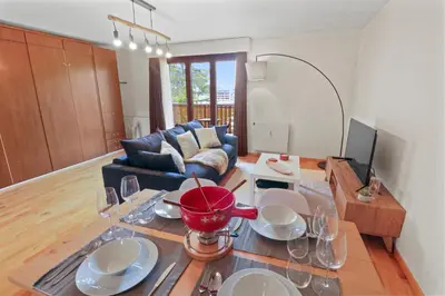 Ein Sitzbereich in der Unterkunft Joli appartement au centre