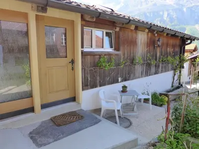 Ein allgemeiner Bergblick oder ein Berglick von der Ferienwohnung aus