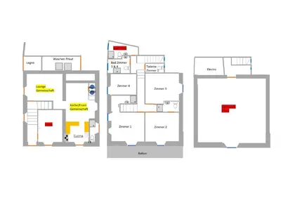 Grundriss der Unterkunft Casa Coerente Cavergno - Room 2
