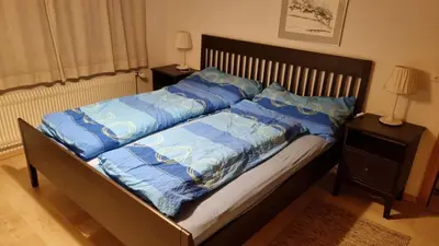 Ein Bett oder Betten in einem Zimmer der Unterkunft Chalet Catarina 1 Stock