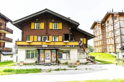 Das Gebäude in dem sich die Ferienwohnung befindet