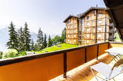 Ein Balkon oder eine Terrasse in der Unterkunft Haus Bürcher
