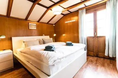 Ein Bett oder Betten in einem Zimmer der Unterkunft Haus Bürcher