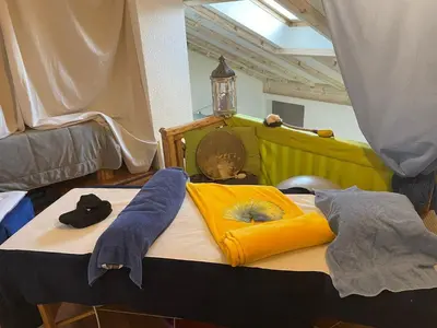 Ein Bett oder Betten in einem Zimmer der Unterkunft Corps Au Coeur