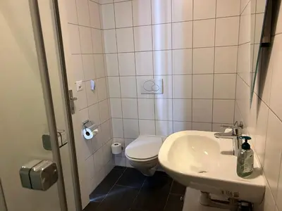 Ein Badezimmer in der Unterkunft Studio Inferno Lauterbrunnen