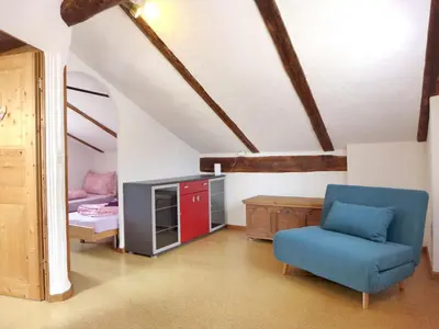 Ein Bett oder Betten in einem Zimmer der Unterkunft Chalet Tschingeli by Interhome
