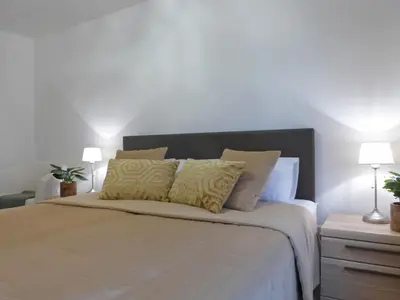 Ein Bett oder Betten in einem Zimmer der Unterkunft Apartment Panoramapark Soleil Haus D Apt 3 by Interhome
