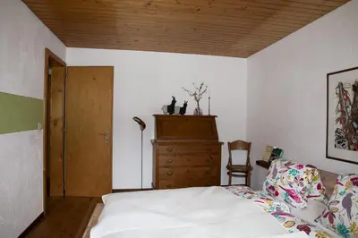 Ein Bett oder Betten in einem Zimmer der Unterkunft Fiesch-Lax Minnig Moritz