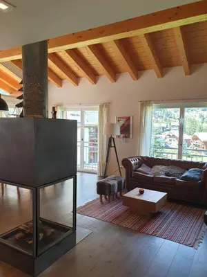 Ein Sitzbereich in der Unterkunft Apartment Windward