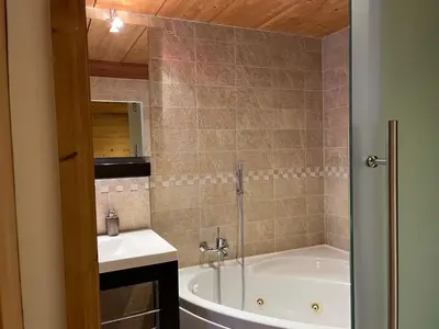 Ein Badezimmer in der Unterkunft Ferienapartement Hinterdorf