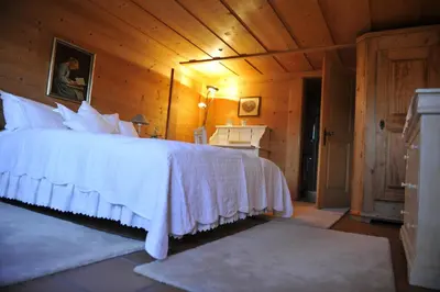 Ein Bett oder Betten in einem Zimmer der Unterkunft Chalet Nyati