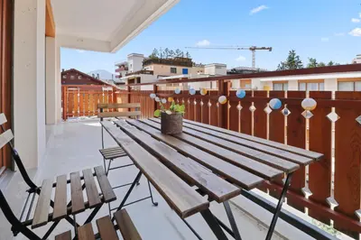 Ein Balkon oder eine Terrasse in der Unterkunft Appartement central et confortable