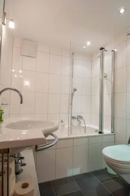 Ein Badezimmer in der Unterkunft Am Gilsbach