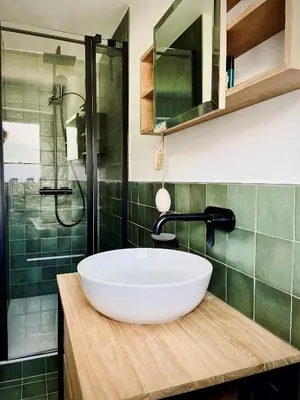 Ein Badezimmer in der Unterkunft Appartment Alpenrose