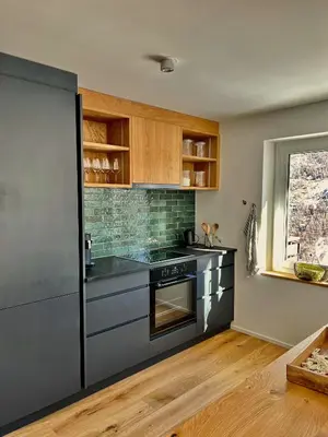Küche/Küchenzeile in der Unterkunft Appartment Alpenrose
