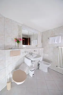 Ein Badezimmer in der Unterkunft Hotel Alphubel