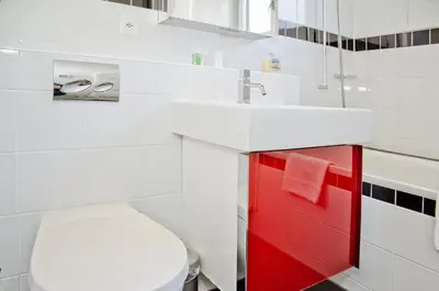 Ein Badezimmer in der Unterkunft Chalet Adele