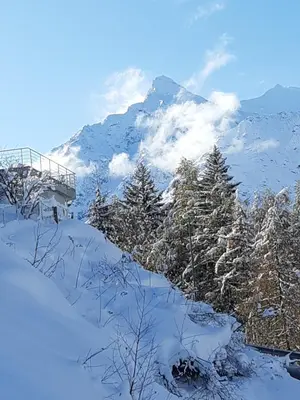 Naturlandschaft in der Nähe des Chalets