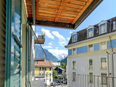 Ein allgemeiner Bergblick oder ein Berglick von der Ferienwohnung aus