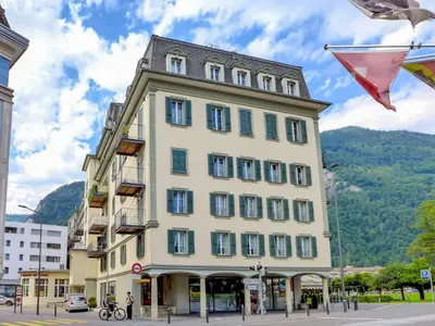 Ein allgemeiner Bergblick oder ein Berglick von der Ferienwohnung aus