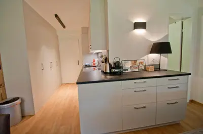 Küche/Küchenzeile in der Unterkunft Haus Matten, Apartment Breithorn