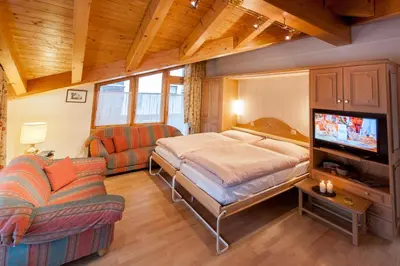 TV/Unterhaltungsangebot in der Unterkunft Apartments Zermatt Paradies