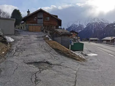 Naturlandschaft in der Nähe des Chalets