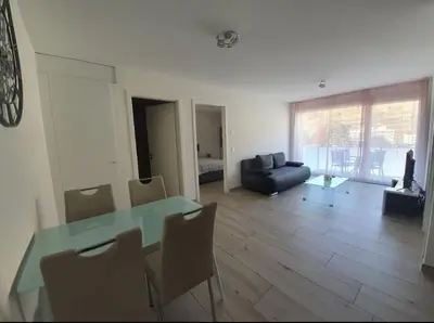 Ein Sitzbereich in der Unterkunft Jacqueline residence
