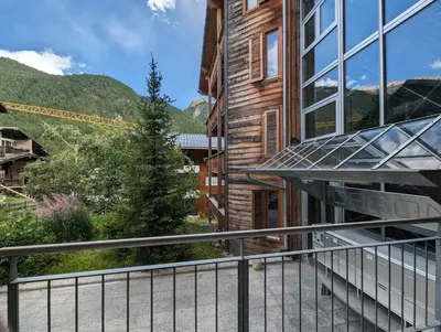Ein allgemeiner Bergblick oder ein Berglick von der Ferienwohnung aus