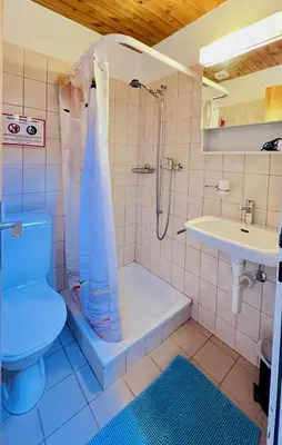 Ein Badezimmer in der Unterkunft Maisonette 4.5 Zimmer, Nähe Ballenberg