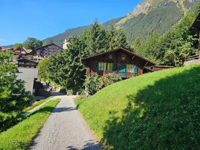 Ein allgemeiner Bergblick oder ein Berglick von der Ferienwohnung aus