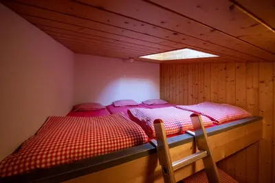 Ein Bett oder Betten in einem Zimmer der Unterkunft Simons Herberge