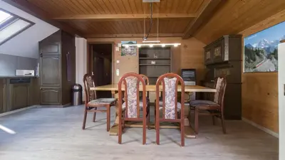 Küche/Küchenzeile in der Unterkunft Rössli Holiday Apartment