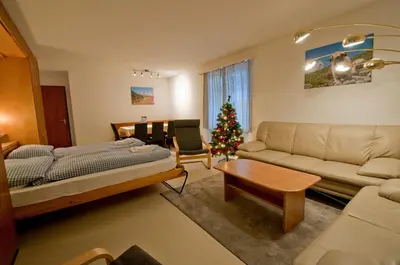 Ein Bett oder Betten in einem Zimmer der Unterkunft Haus Matten, Apartment Birch