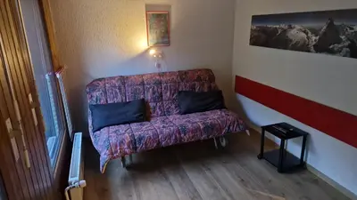 Ein Sitzbereich in der Unterkunft La Remointze