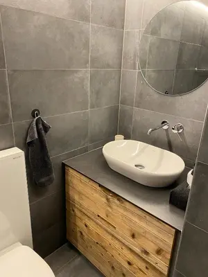 Ein Badezimmer in der Unterkunft Magnifique studio à Anzère avec vue sur les montagnes