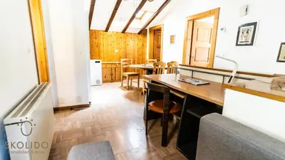 Küche/Küchenzeile in der Unterkunft Gemütliches Ferienhaus Brigerbad