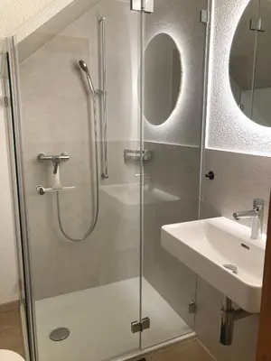 Ein Badezimmer in der Unterkunft Appartamento Evelina