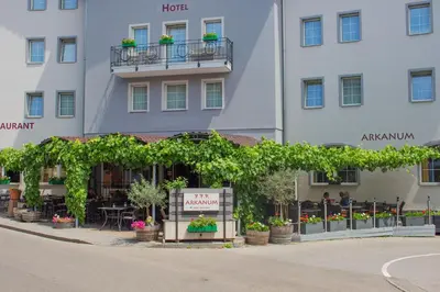 Das Gebäude in dem sich das Hotel befindet