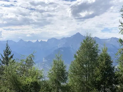 Naturlandschaft in der Nähe des Chalets