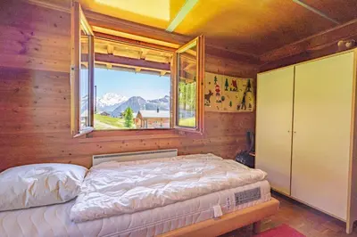 Ein Bett oder Betten in einem Zimmer der Unterkunft Chalet Leiggener