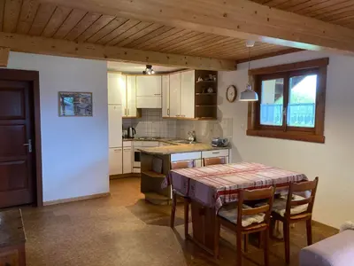 Küche/Küchenzeile in der Unterkunft Chalet Leiggener
