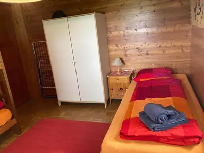 Ein Bett oder Betten in einem Zimmer der Unterkunft Chalet Leiggener
