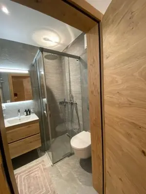 Ein Badezimmer in der Unterkunft Berghof
