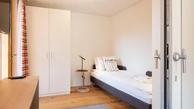 Ein Bett oder Betten in einem Zimmer der Unterkunft Panoramapark Soleil F Silbermond